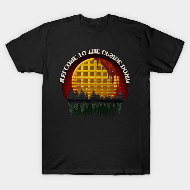 Welcome to the Upside Down w/ Red Sky T-Shirt by ShiNo Usagi